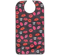 minkissy Bavoir Adulte Imprimé Double Couche En Polyester, ProtèGe-VêTements Waterproof Avec Poche Ramasse-Miettes, IdéAl Pour DîNer À Domicile