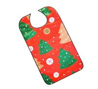 minkissy Bavoir Pour Adultes Lavable Protection Anti-bave Bavoir De Noël Design Sapin