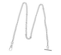 minkissy Bijoux de chaîne de Surveillance de Poche Ceinture chaîne en pour Hommes clé chaîne de à Main Occidental taschenuhr chaînes de Montres de Poche Silver