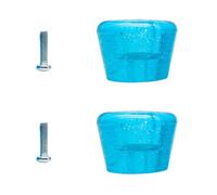 minkissy Bloc de Frein pour Patins à roulettes, Bleu, Réglable, en PU Métal | Installation Facile, Grosse Surface D'arrêt, Sécurité de Patinage, Lot 2