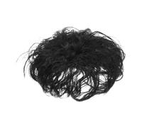 minkissy bloc de remplacement de Postiche femme à clips en fibre respirante fausse frange Toupee pour les femmes fibre chimique Black