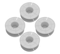 minkissy Bobine de Rangement pour Cordon en Cuivre 4 Pcs Cadre Séparateur de Câbles Rond Blanc Enrouleur de Câble Électrique Pratique pour Sonorisation et Home Cinéma Organisateur Audio