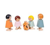minkissy Bois pour Garçon Fille Blocs Personnages Famille Jeu Éducatif Cognitif pour Développement des Compétences