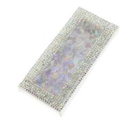 minkissy Boîte À Faux Cils Diamond - Boîte De Rangement Pour Colle À Cils Organiseur Pour Faux Cils Plateaux Pour Extensions De Cils Support De Colle Pour Extensions De Cils Strass