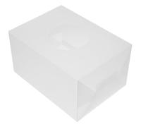minkissy Boîte à Loterie de Bureau Carrée en PP Blanc, Multifonctionnelle et Résistante, pour Réunions Annuelles et Occasions Spéciales