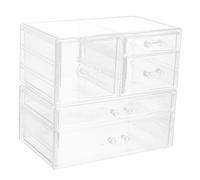 minkissy Boîte De Rangement De Maquillage En Matériau Conteneur À Bijoux De Type Tiroir Organisateur De Cosmétiques Robuste