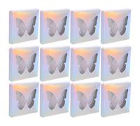 minkissy Boîte d'Emballage pour Faux Cils 30Pcs Étui Carré et Portable Organisateur de Faux Cils Protection et Rangement Accessoire de Maquillage