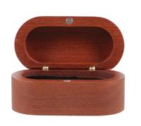 minkissy Boîte en Bois Foncé Protège et Organise Les Médiators pour Médiators de Guitare Intérieur en Velours Design Créatif pour Musiciens