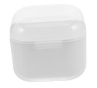 minkissy Boîte Outil De Nettoyage De Tête De Meulage Plateau D'outils à Ongles Réutilisable Fournitures De Nettoyage D'outil D'art D'ongle Cas De Nettoyage D'outil D'ongle Plastique Blanche