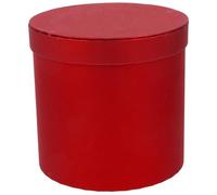 minkissy Boîte Ronde en Carton Rouge Couvercle, Petite Boîte à Fleurs pour Arrangements Floraux, Emballage Présent pour Bouquets et Décorations D’anniversaire, Mariage ou Naissance