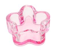 minkissy Bol pour Nail Art Porte-clou sans Couvercle Fleur Lotus Translucide Rose Poudré, Récipient Cristal pour Trempage Ongles, Accessoire Manucure Professionnel, Salon et Usage Maison