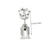 minkissy Boucles D'oreilles LED Lumineuses Unisexes en Acier Inoxydable, Boucles D'oreilles Festives Mignonnes pour Femmes, Accessoires de Soirée et Festival Lumière Couleur Aléatoire