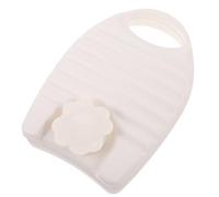 minkissy Bouillotte Ovale à Eau Chaude Housse Unie Blanche, Pochette Chauffante Portable et Réutilisable, Accessoire Bouillotte pour Lit et Voyage D’hiver, Confort Thermothérapie Ciblée