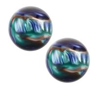 minkissy Boules de Baoding en Résine 50 Mm Paire de Balles Anti-stress pour Exercices des Mains et Thérapie, Outil D’auto-massage Portatif pour Seniors, Amélioration Coordination