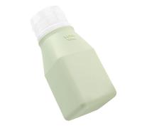 minkissy Bouteilles Distributeurs De Shampoing Et Lotions Vides 100ml Carré En Silicone Vert Fruité Anti-fuite Pour Soins Du Visage Voyage Portatif