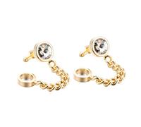 minkissy Boutons De Manchette Dorés Boutons De Manchette pour Homme Accessoires De Chemise Simples