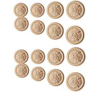 minkissy Boutons de Manteau en Alliage Métal Doré Style Britannique, Lot 16 Pièces, Accessoires Couture Soi-même pour Vêtements, Décoration Vestimentaire