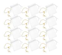 minkissy Bracelet Chapelet Catholique Mini Avec Croix De Perles Blanc En Alliage Et Mesh Lot De 12 Pour Baptême Communion Mariage Fête Cadeau De Mariage Chrétien