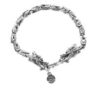 minkissy Bracelet Chinois Dragon Bracelet de Année un Style Unique Qui Mêle Hip-hop Punk et Gothique Touche Vintage