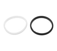 minkissy Bracelet de Sport Élastique en Silicone Bicolore Noir et Blanc, Unisexe, pour Fitness, Course à Pied et Événements, Lot de 2 Pièces, Léger et Respirant