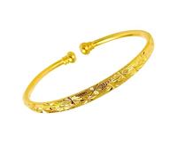 minkissy Bracelet Femme Épaissi Laiton Plaqué or Style Étoiles Filantes Délicat Et Ouvert Bijou Simple Et Chic Pour Femmes Et Filles Cadeau Fête Des Mères Et Anniversaire