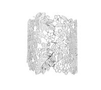 minkissy Bracelet Manchette Ouvert Pour Femme Bijoux Joncs Ajustables Brassard Design Floral