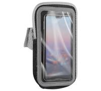 minkissy Brassard de Téléphone Sport en Néoprène Noir, Taille 4-6,8 Pouces, Pochette de Bras Respirante et Légère Rangement Sécurisé pour Clés et Accessoires, Course à Pied et Entraînement