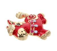 minkissy Broche Cheval Rouge Petite Épingle Zodiacale, Bijou Vintage à Cheval pour Fêtes du Nouvel An Chinois, Accessoire Féminin Léger et Coloré, Breloque Zodiacale Décorative
