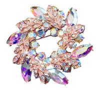 minkissy Broche Corsage Décorations De Nuptiale Faire La Fête Broche Fleur De Couleur Pendentif Décoration De Mariage Épingle Être Petit Ami Alliage