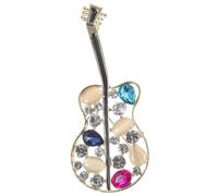 minkissy broche guitare broche instrument de musique épingle de guitare Broche élégante épinglette de musique broche musicale broche d'instrument de musique Broche Broche alliage