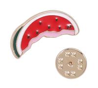 minkissy Broche Pastèque Émaillée Forme Tranche Mignonne Broche Dessin Animé Pastèque Émaillée