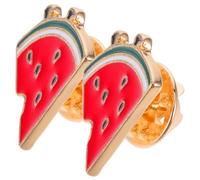 minkissy Broche Pastèque En Alliage Fruit Été, Épingle Décorative Femme, Accessoire Mode Pour Cardigan Ou Châle, Lot De 2 Pièces Et Légère, Usage Quotidien Ou Fêtes