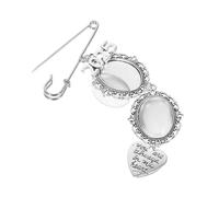 minkissy Broche Pendentif Pierres Précieuses Charme Photo Porte-clés Photo De Remise Des Diplômes Broche De Graduation Breloque Photo Casquette Charme De Gland De Diplômé Silver Alliage