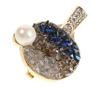 minkissy Broche Raquette de Tennis de Table en Émail et Épingle Sportif Accessoire Unique pour Femmes Événements Sociaux Design Créatif