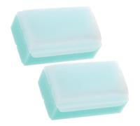 minkissy Brosse de Bain Sensorielles pour Bébé Éponge Douce et Pratique Outil de Massage 2 Pièces Accessoires de Bain Nettoyage et L'Entraînement Sensoriel