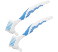 minkissy Brosse de Nettoyage Double Face en Plastique pour Écaille de Tortue, 2pcs, Structure Simple, Ménage la Maison