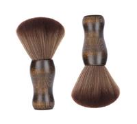 minkissy Brosse Douce Avec Attrape-barbe - Brosse À Cheveux Bouclés - Manche En Bois - Qualité Salon De Coiffure - Portable