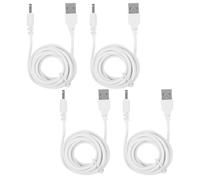 minkissy Câble D'alimentation USB vers Dc 3,5 X 1,35 Mm 1,5 M Noir Lot de 4 Câbles de Charge USB Cc Compatibles Lampes Ventilateurs Tablettes Charge Rapide