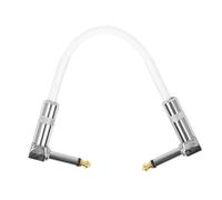 minkissy Câble Patch Guitare Effet Réducteur de Bruit Compact Portable pour Pédale Audio Blanc