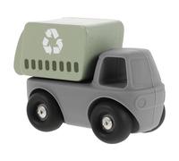 minkissy Camion Poubelle à Friction pour Garçon Fille Modèle Réaliste de Véhicule de Collecte des Déchets Plastique Éducatif Poussé-tiré pour Tout-Petits Camion de Sanitation pour