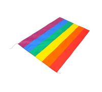 minkissy Cape Arc-en-Ciel Légère en Tissu pour Fête LGBT, Accessoire Décoratif Unisexe 1 Pièce, Drapeau Gay Coloré pour Célébration et Événement Pride