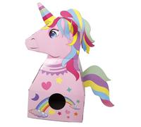 minkissy Carton Portable à Assembler pour Garçon Fille Costume Licorne DIY Créatif Développement Motricité et Coordination Œil Main Jeu Éducatif pour Performances et Activités Plein Air