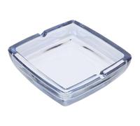 minkissy Cendrier Carré Bords Polis Sécurisés en Verre Transparent Design Océanique Cendrier Décoratif pour Cigarettes et Cigares Usage Intérieur et Extérieur pour Fumeurs et Réunions