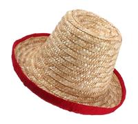 minkissy Chapeau de Paille pour Jongleur et Acrobate Protection Solaire Chapeau de Scène Polyvalent pour Danse de Rue et Performances Variées Accessoire