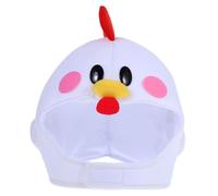minkissy Chapeau De Poussin Chapeau De Costume De Poulet Chapeau Animal Des Filles Chapeau Doux Et Drôle Chapeau D'animaux Doux Des Filles Chapeau De Fête Coton Pp Blanche