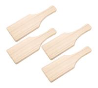 minkissy Clay Modeling Paddle Set 4pcs Wooden Tools with Comfortable Grip for Artistic Expression and Studios Pottery Accessories