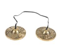 minkissy Cloche de Méditation Cuivre Pur Tibétaine pour Yoga et Bouddhisme Instrument de Percussion Cymbales pour Relaxation et Énergie Positive