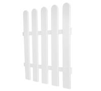 minkissy Clôture Décorative Blanche en Plastique pour Jardin, Bordure de Paysage Facile à Assembler, Résistante et Élégante pour Pelouse et Parterre de Fleurs