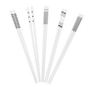 minkissy Coffret de 5 Paires de Baguettes en Céramique Réutilisables, Lisses et Élégantes, Accessoires la Cuisine Pratiques pour Dîner la Maison