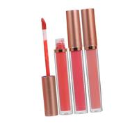 minkissy Coffret De Rouges À Lèvres Liquides Mats - Longue Tenue Antiadhésifs - 3 Teintes Fini Mat Velours - Gloss Pour Femmes